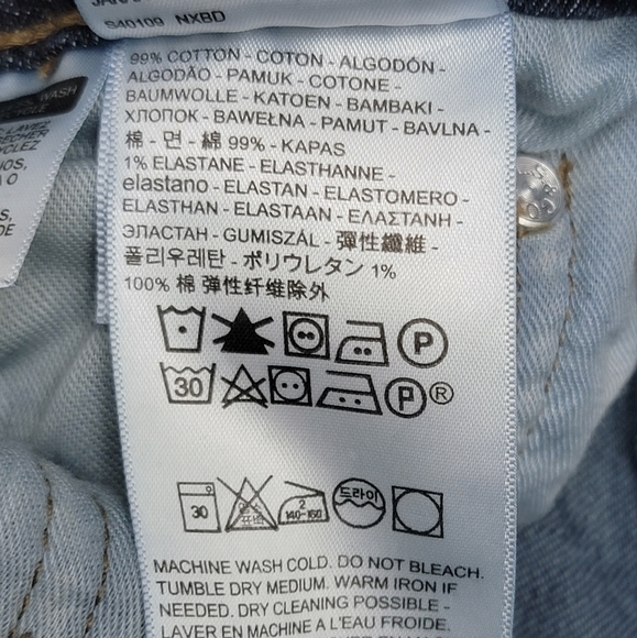 Levi's 510 Blue Jeans for Men Original Riverted | Size 31x32 | Good Condition - Picture 5 of 8